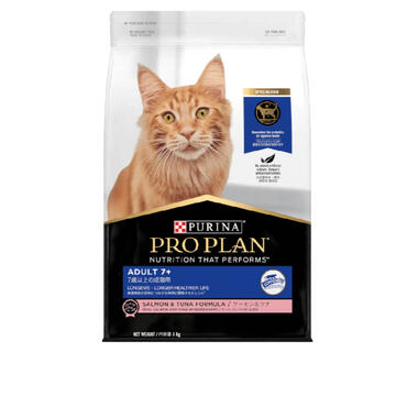 PRO PLAN Adult Cat 7+, Salmon & Tuna Dry Cat Food