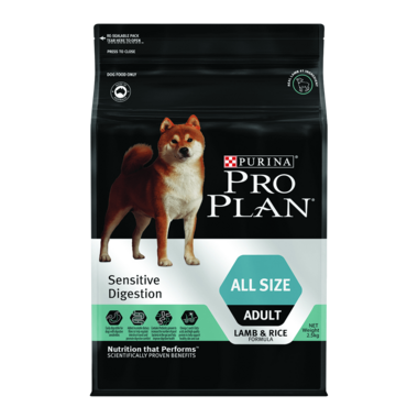 PURINA PRO PLAN Adult Sensitive Digestion Lamb and Rice Dry Dog Food pack shot